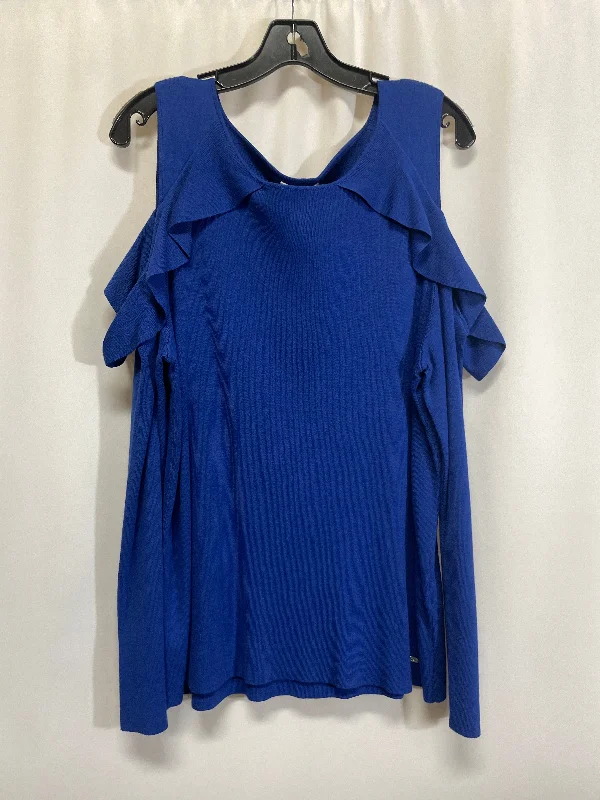 Sweater By Calvin Klein In Blue, Size: Xl