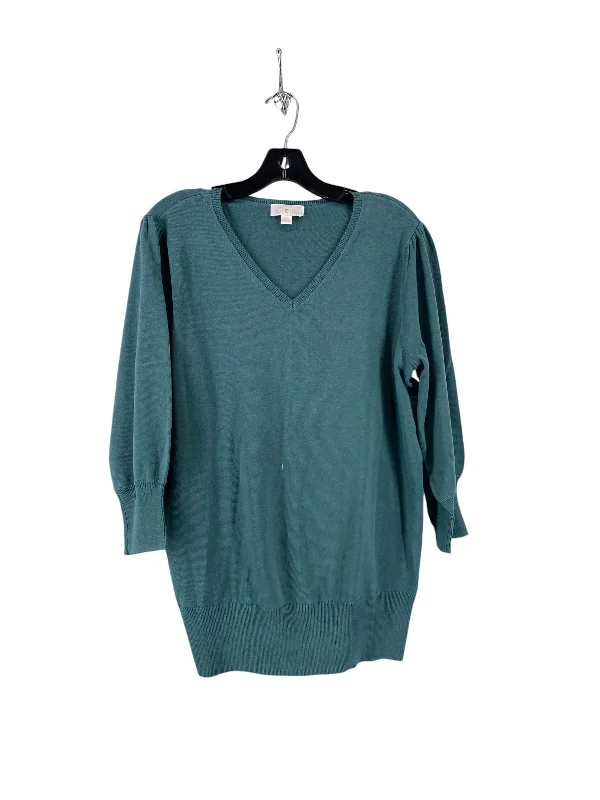 Sweater By Belle By Kim Gravel In Teal, Size: M