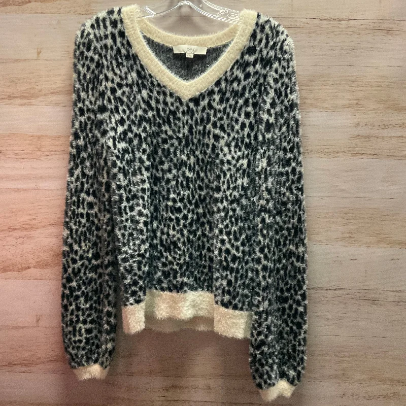 Sweater By Loft In Animal Print, Size: S