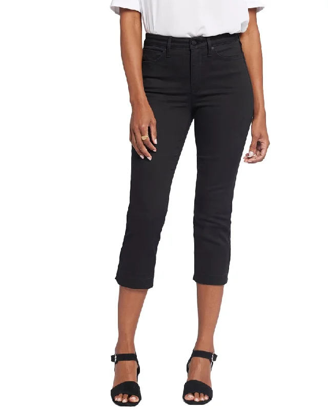 Timeless Women's Clothes NYDJ Chloe Black Capri Jean