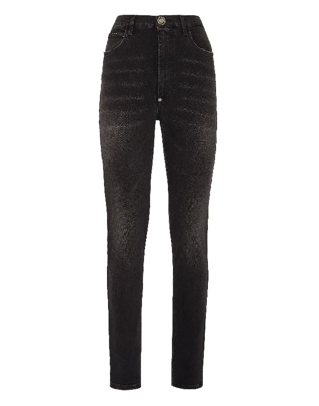 Online Boutique Stores Denim Trousers Super High Waist Jegging