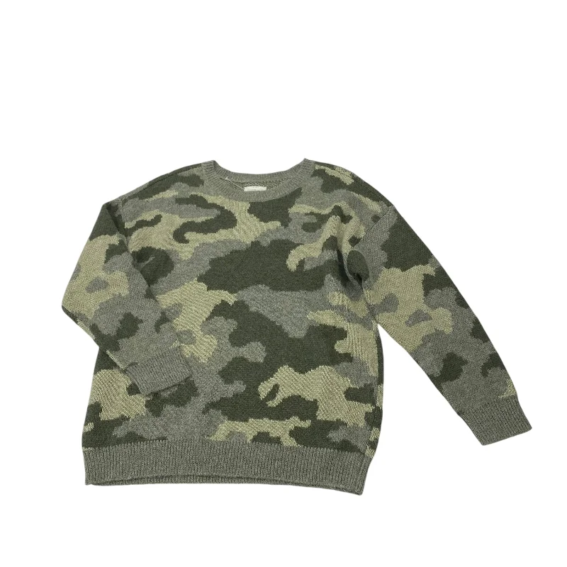 Sweater By Lucky Brand In Camouflage Print, Size:1X