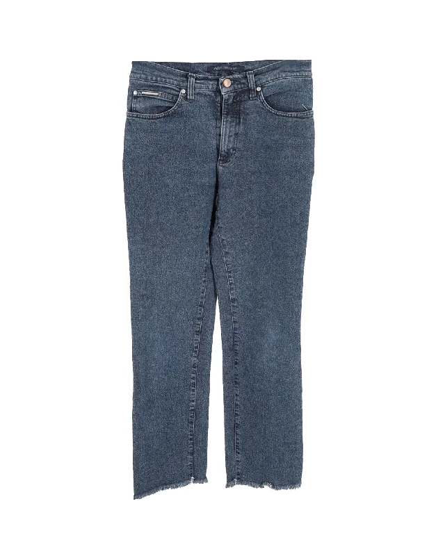 Elegant Women's Clothing Valentino Boyfriend Jeans in Blue Denim