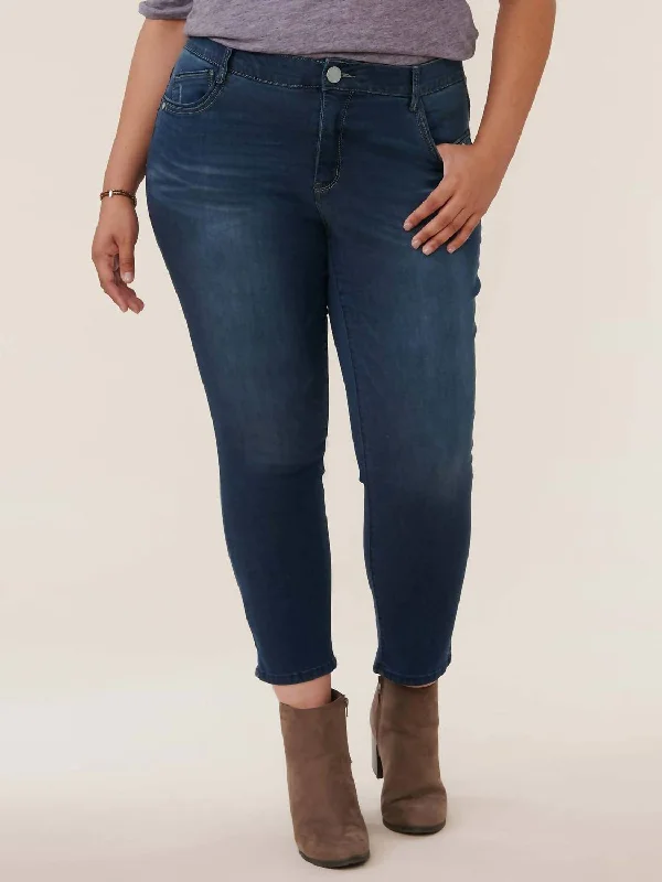 Charming Women's Clothes For Special Events High Rise Skinny Jeans - Plus Size In Blue Artisanal Denim