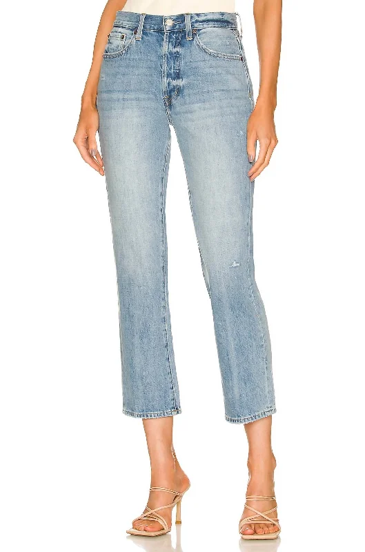 Versatile Women's Fashion Charlie High Rise Straight Leg Jean In Ventura