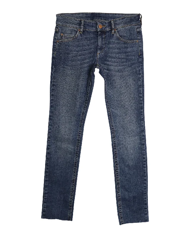 Chic Women's Clothing for Date Nights Isabel Marant Slim Fit Jeans in Blue Cotton Denim