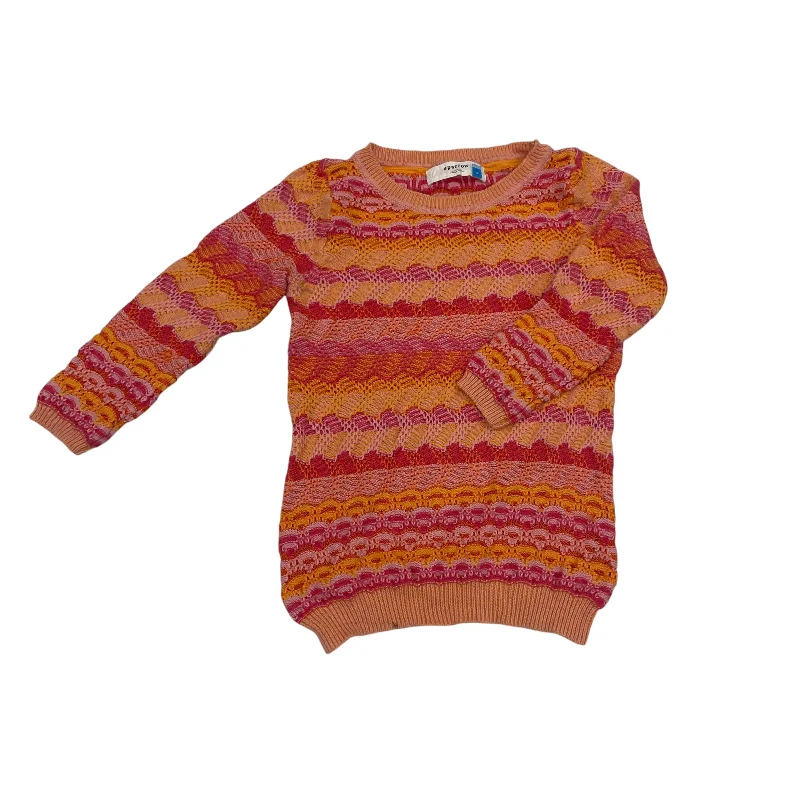 Sweater By Sparrow In Orange & Pink, Size:S