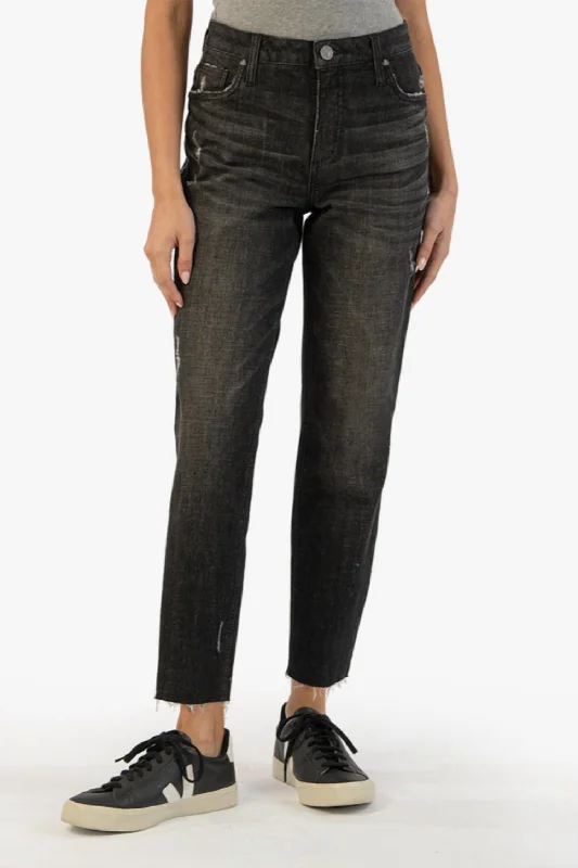 Online Impressions Boutique Rachael High Rise Fab Ab Mom Jean In Distinguish Wash