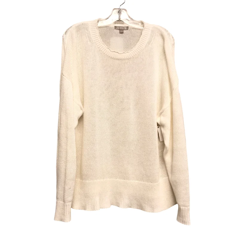 Sweater By J. Crew In White, Size:L