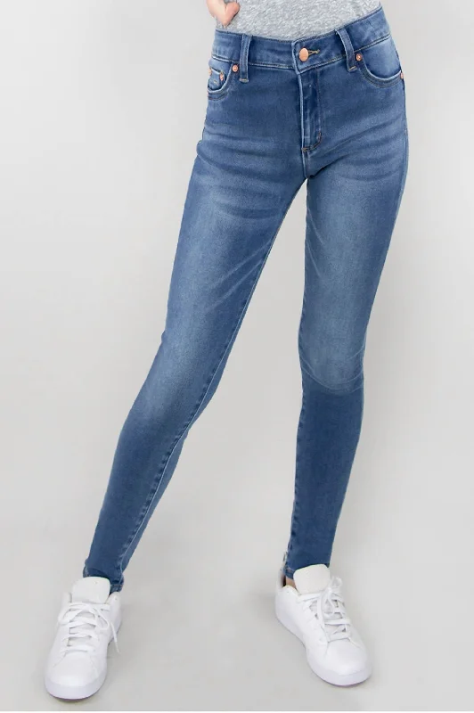 Women's Evening Attire High Rise Ankle Skinny Jeans In Indigo