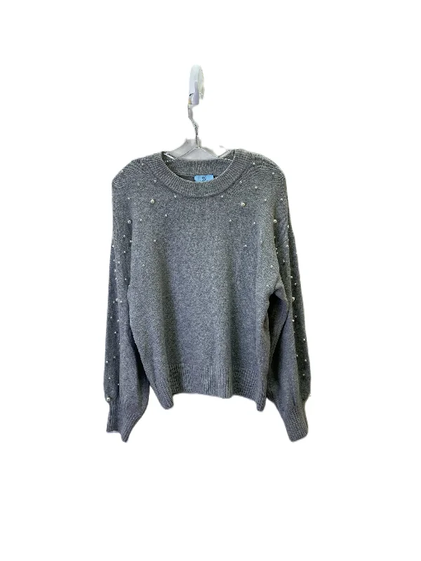 Sweater By Cece In Grey, Size: L