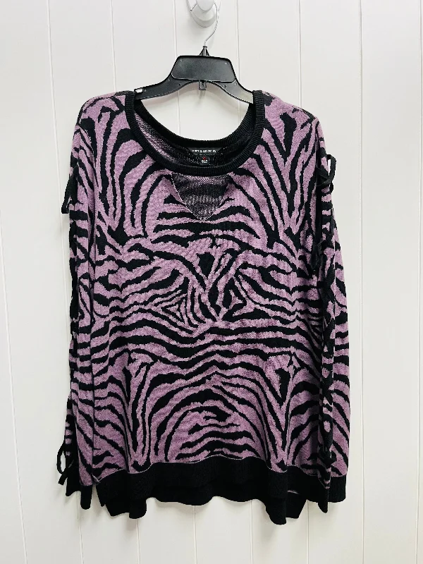 Sweater By Rock And Republic In Purple, Size: Xl