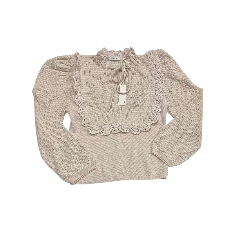 Sweater By Rebecca Taylor In Pink, Size: L