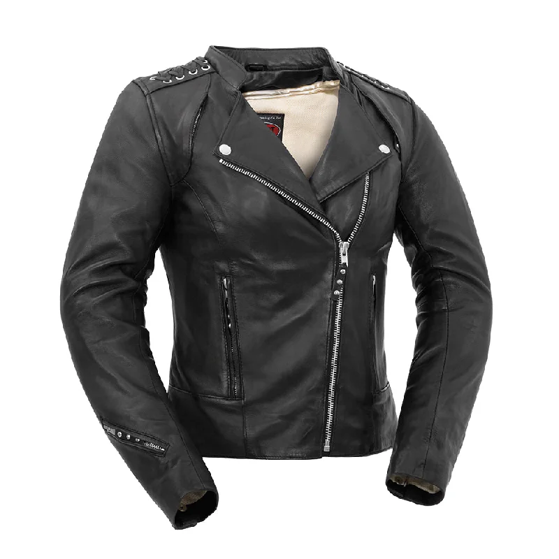 Women's Clothing Sets Black Widow - Women's Motorcycle Leather Jacket