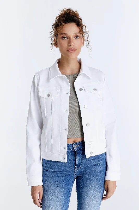 Workwear Fashion for Women Katy Long Sleeve Western Jacket White