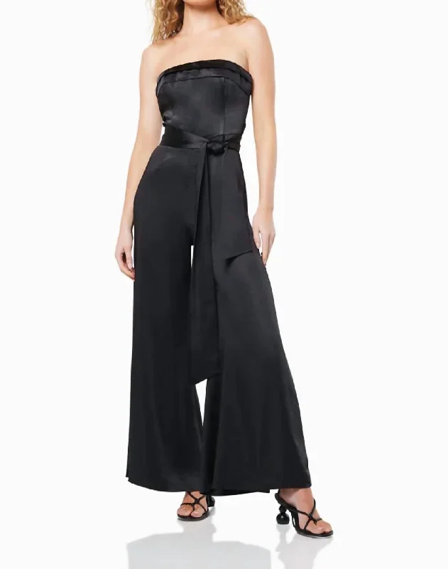 Women's Vintage Garments Fugue Jumpsuit In Black