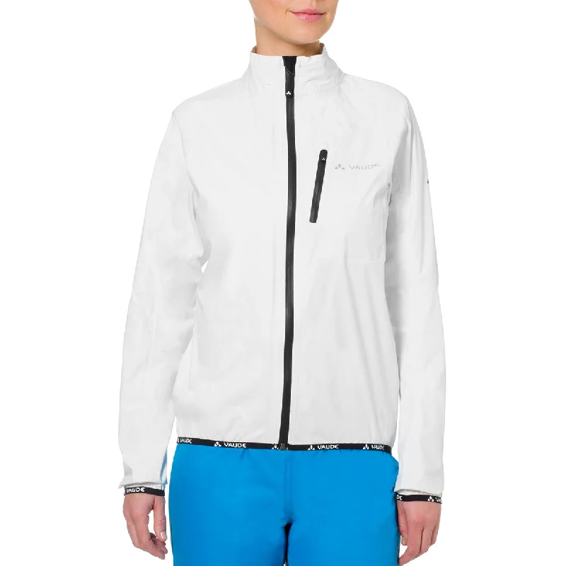 Women's Clothing For Everyday Wear Vaude Women's Drop Biking Rain Jacket III - White