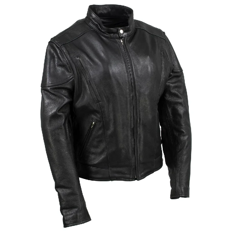 Elegant Women's Fashion Hot Leathers JKL5001 USA Made Women's 'Foxy' Black Premium Leather Jacket with Vents