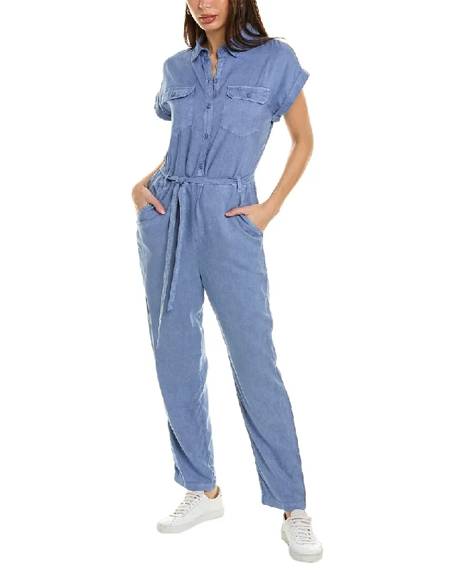 Women's Plus-Size Attire Bella Dahl Patch Pocket Jumpsuit