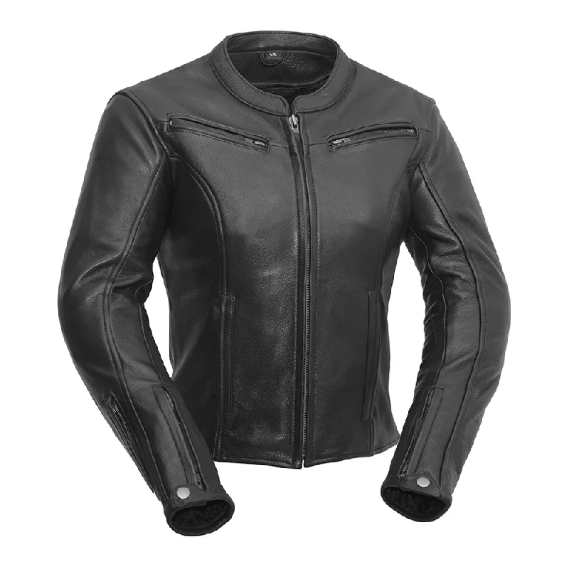 Women's Seasonal Wardrobe Clothing Speed Queen - Womens Motorcycle Leather Jacket