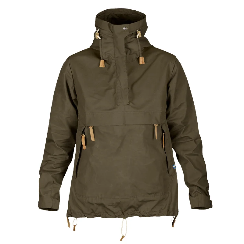 Chic Casual Wardrobe Essentials Fjallraven Womens Anorak No. 8 Dark Olive