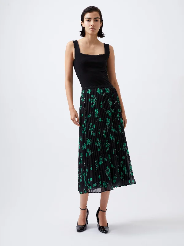 Women's Night-Out Outfit Alessandra Recycled Pleated Skirt