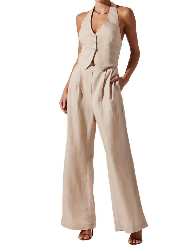 Clothing Online Tatum Jumpsuit In Nutural