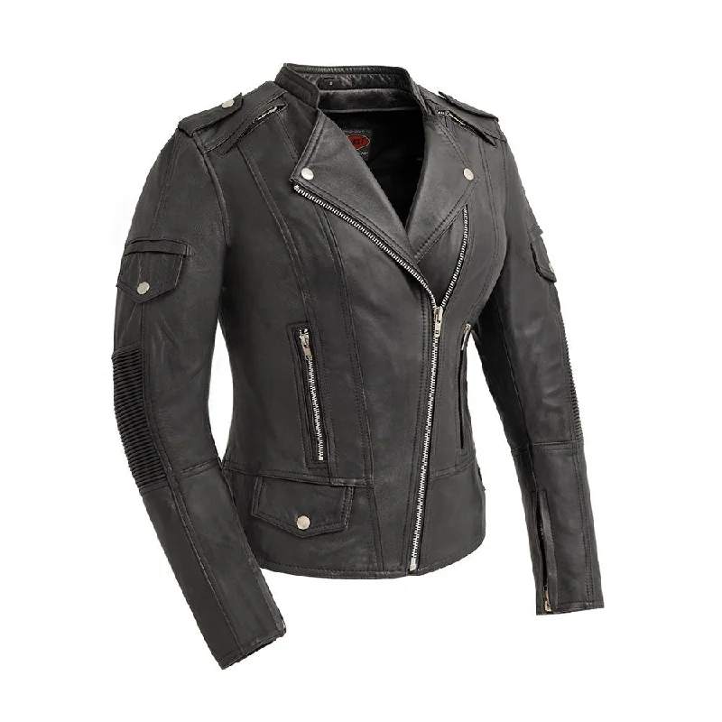 Women's Clothes And Apparel Tantrum - Women's Motorcycle Leather Jacket