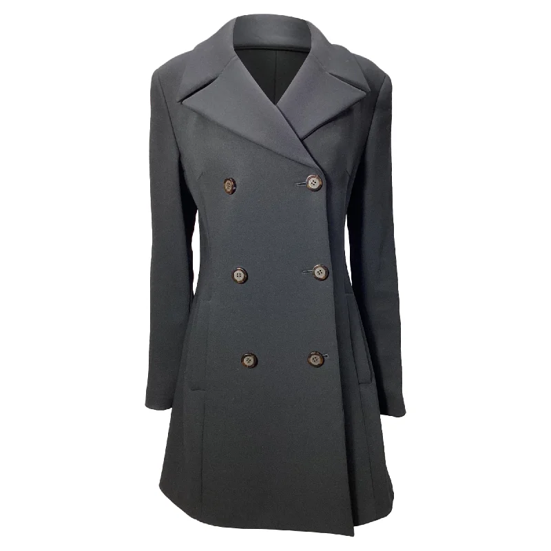 Outfits Ideas Dolce & Gabbana Double Breasted Coat in Black Wool