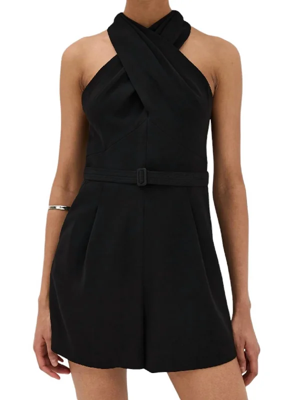 Charming Women's Outfit For Special Occasions Mallory Jumpsuit In Black