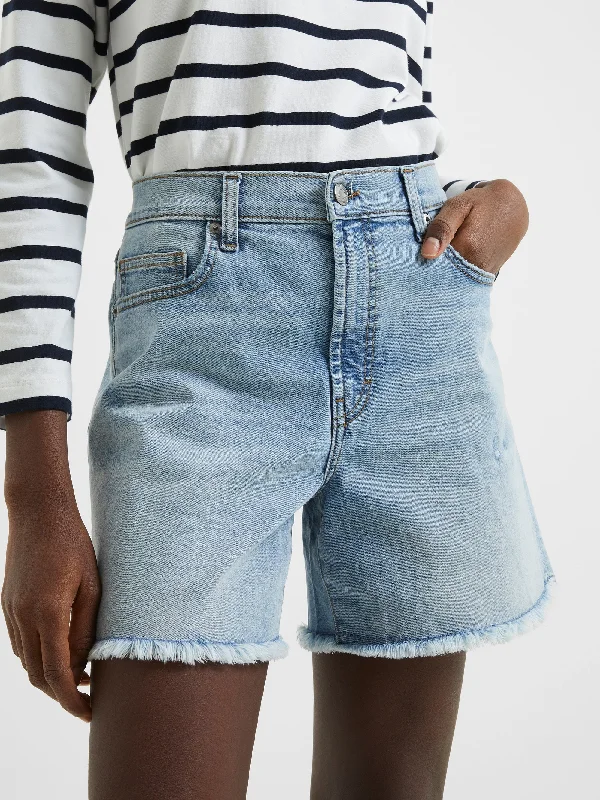 Women's Luxury Apparel Denim Stretch Boyfriend Shorts