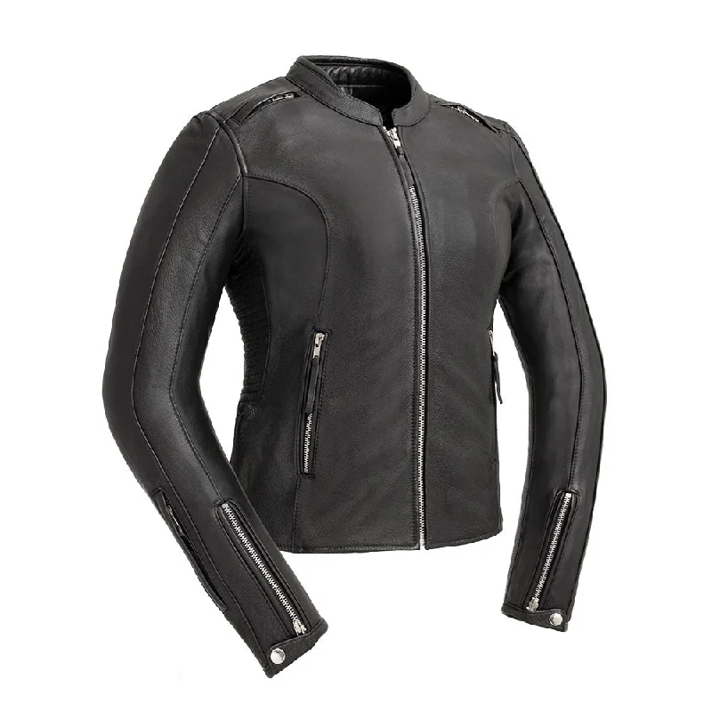 Women's Elegant Apparel Cyclone - Women's Motorcycle Leather Jacket