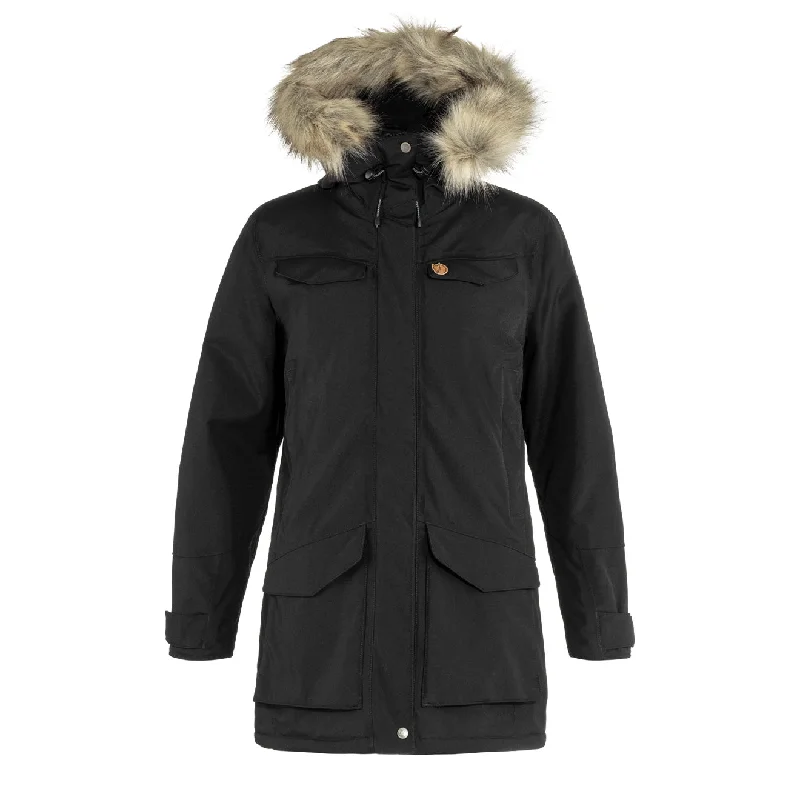 Women's Plus-Size Outfit Fjallraven Womens Nuuk Parka Black