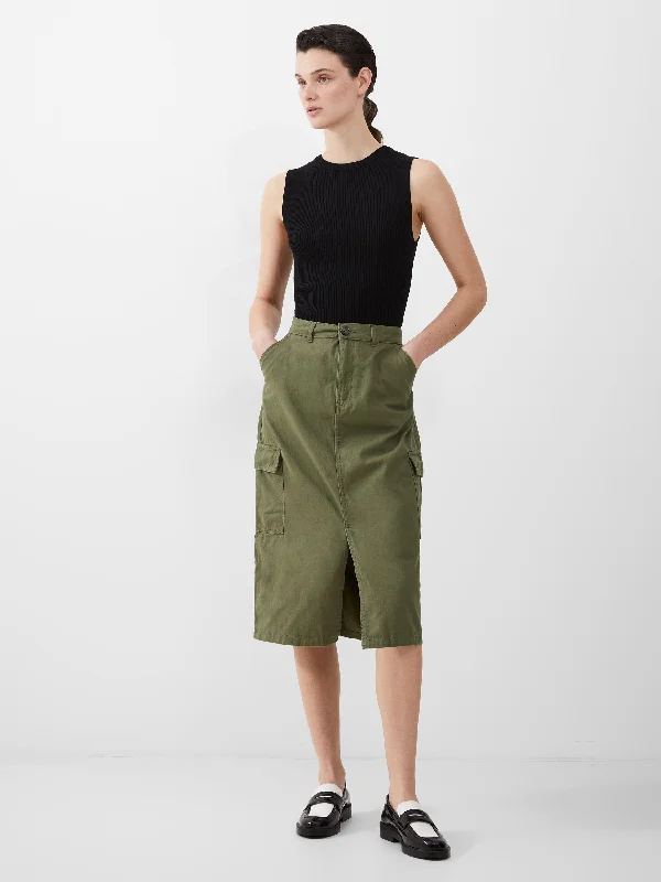 Women's Loungewear Clothes Cargo Midi Skirt