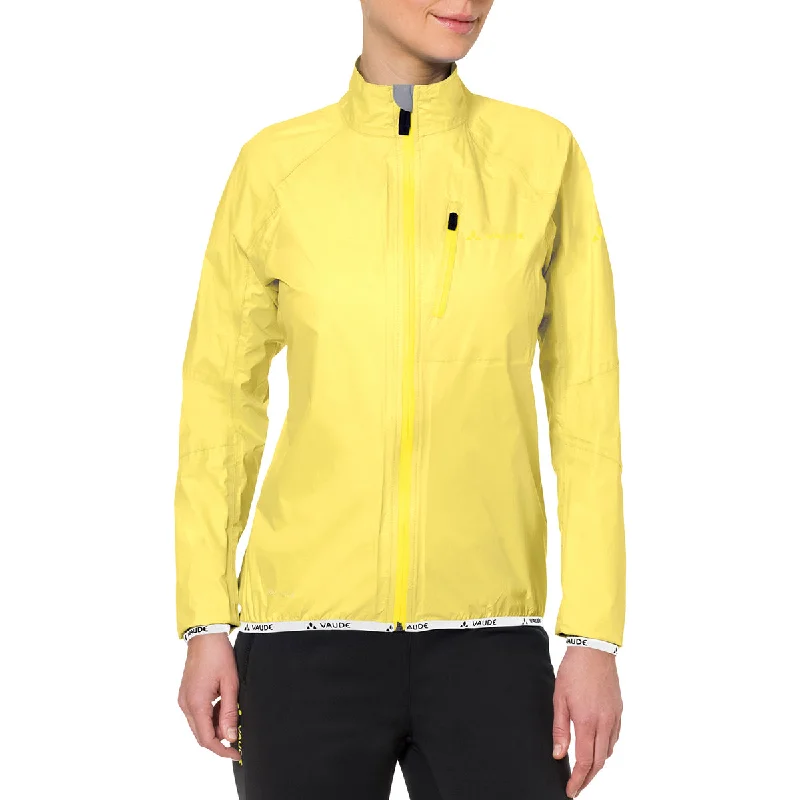 Women's Clothes For Outdoor Events Vaude Women's Drop Biking Rain Jacket III - Mimosa