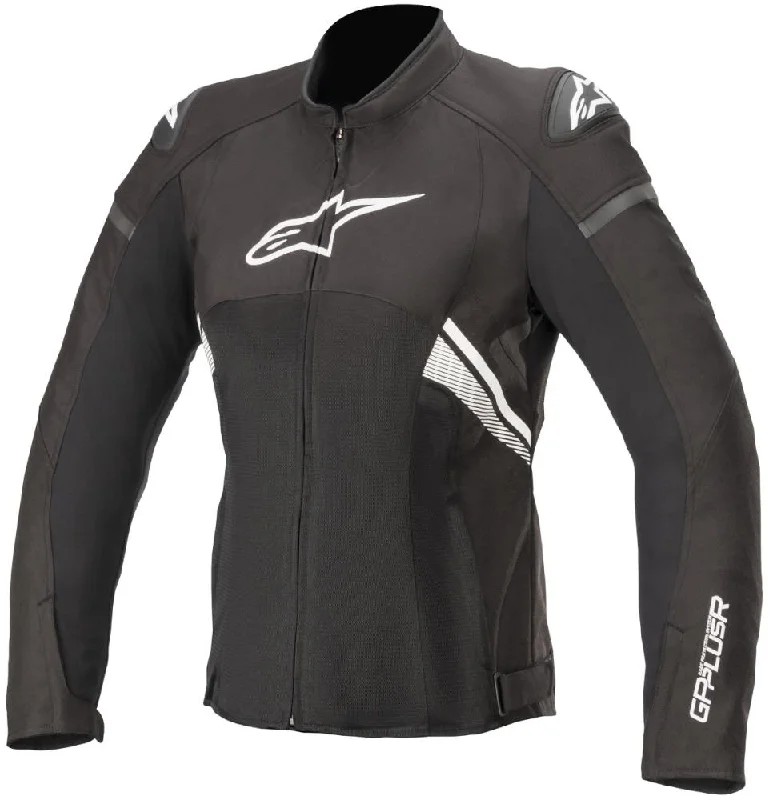 Women's Travel Outfit Set Alpinestars Women’s Stella T-GP Plus R v3 Airflow Black and White Textile Jacket