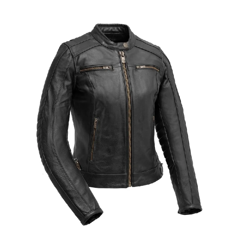 Women's Chic Outerwear Garments Jada - Women's Motorcycle Leather Jacket