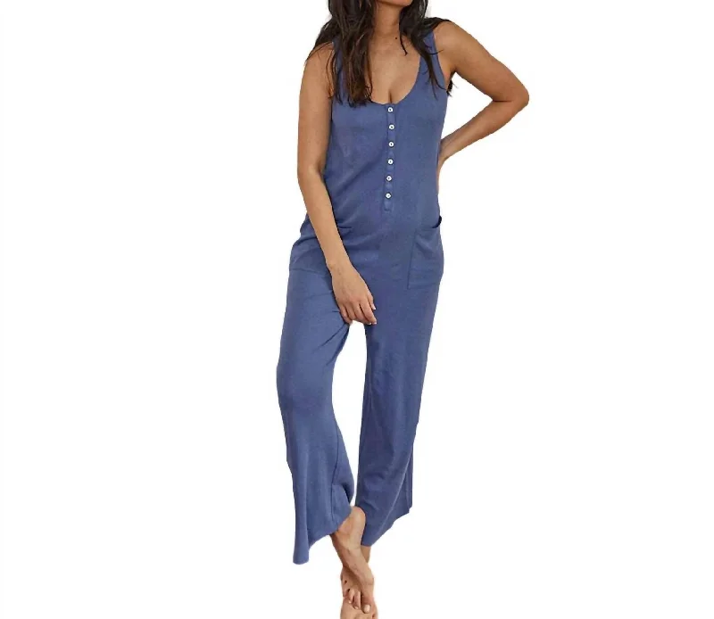 Women's Formal Event Clothing The 24/7 Feeding Jumpsuit In Blue Grey