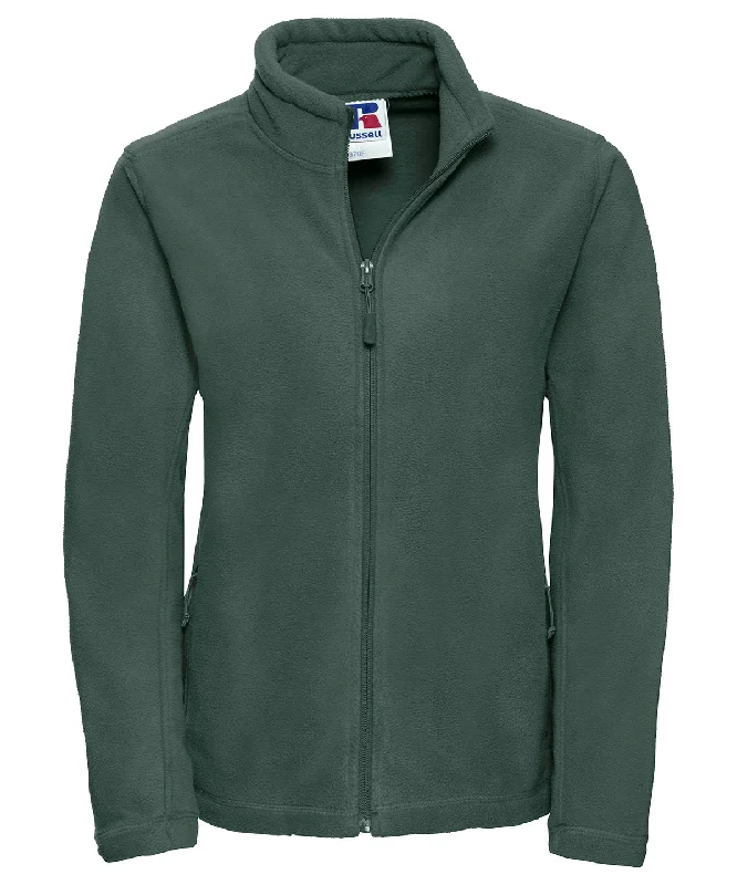 Women's Online Boutique Bottle Green - Women's full-zip outdoor fleece