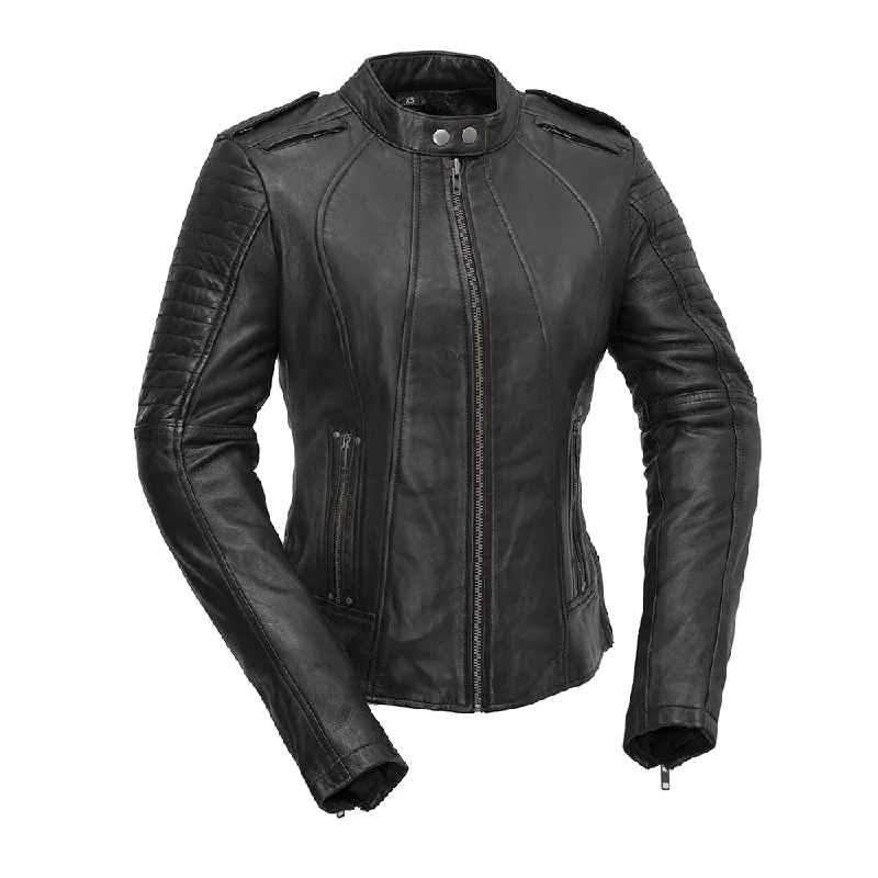 Women's Tops And Clothing Biker - Women's Motorcycle Leather Jacket