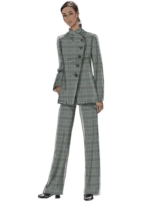 Women's Chic Outfit Vogue Jacket and Trousers V9274