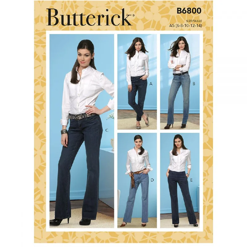 Women's Clothing Brands Butterick Jeans and Trousers B6800