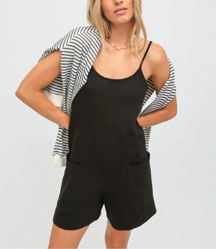 Modern Women's Clothes Kit Romper In Black