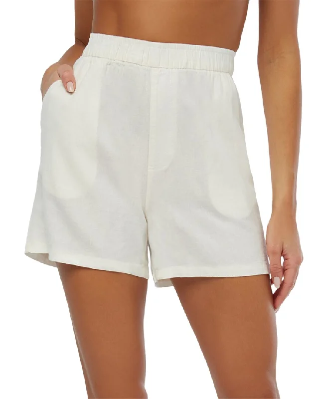 Sale Clothes Online WeWoreWhat Elastic Linen-Blend Short