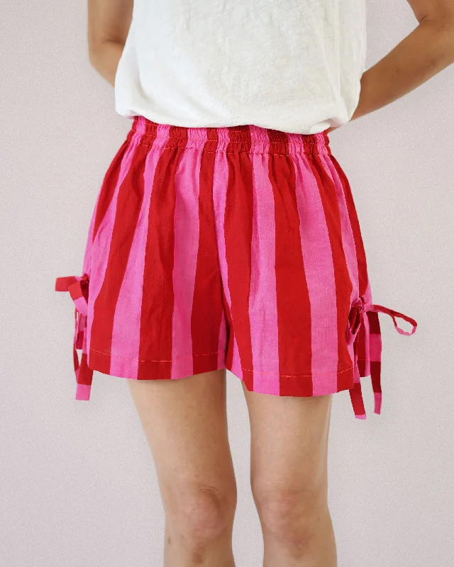 Women's High-Fashion Garments Matchy Matchy Bow Boxer Shorts