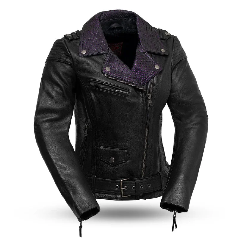 Women's Clothing For Casual Outings Iris - Women's Motorcycle Leather Jacket