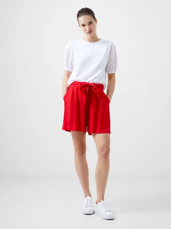 Women's High-Fashion Attire Drapey Tie Shorts