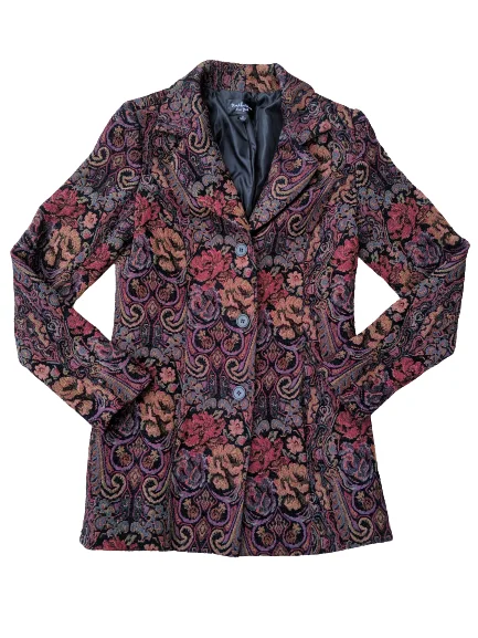 Women's Outerwear for All Weather Conditions [S] Tapestry Blazer Style Jacket