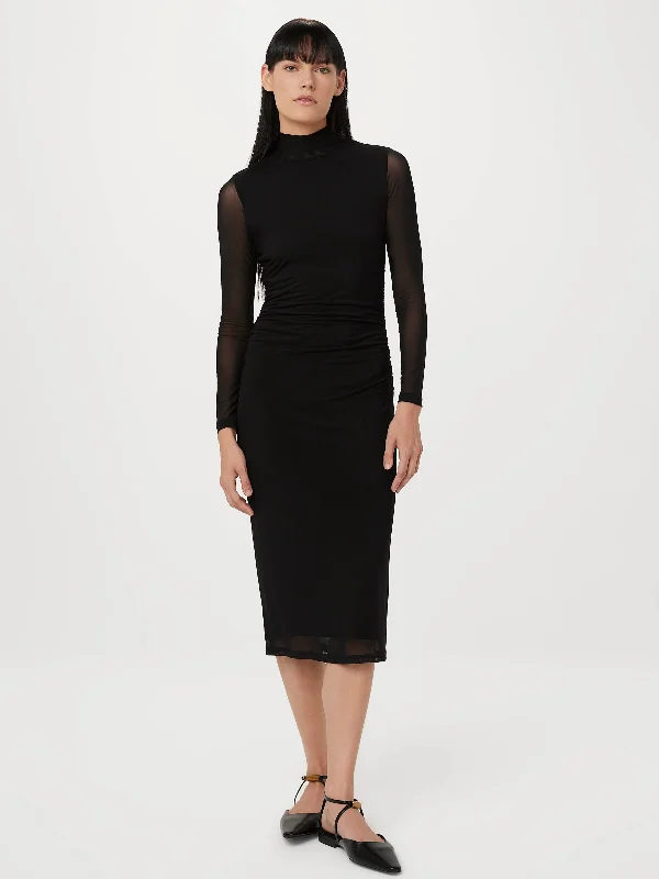 VIP Member Discount The Mock Neck Maxi Dress in Black