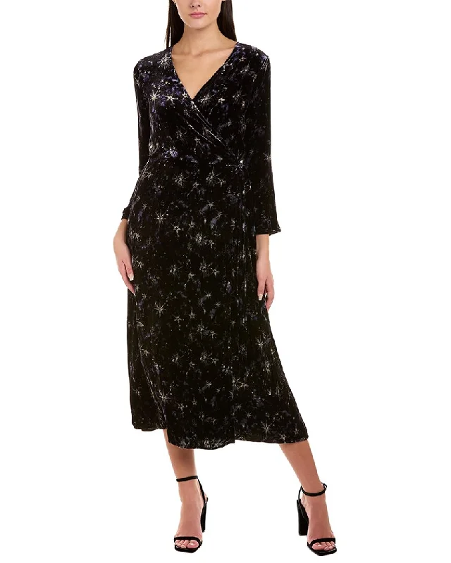 Women's Trendy Outfits Johnny Was Stardust Silk-Blend Wrap Dress